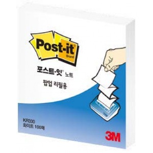 [3M]포스트잇 팝업리필KR-330 화이트