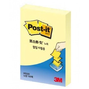 [3M]포스트잇 팝업리필KR-320 노랑