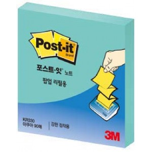[3M]포스트잇 팝업리필KR-330 아쿠아