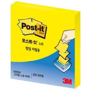 [3M]포스트잇 팝업리필KR-330SSN 그리움노랑