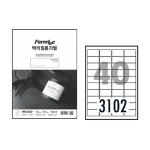 [한국폼텍] 잉크젯백색필름라벨 PPI-3102